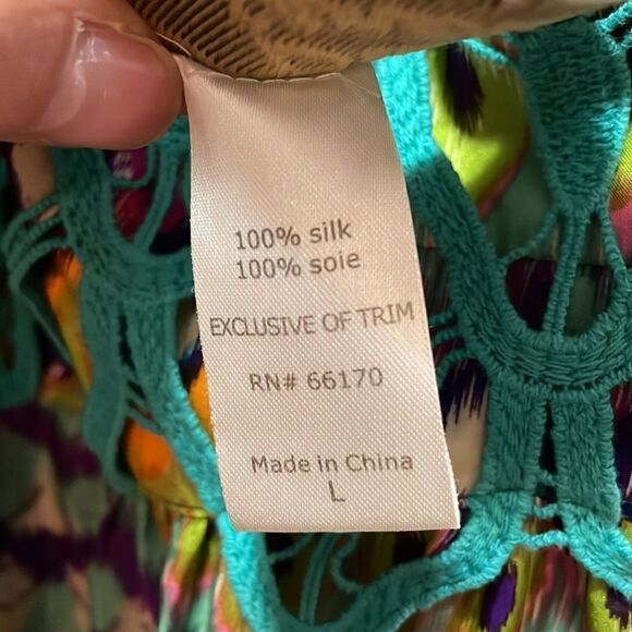 Anthropologie Diane Samandi Multicolored 100% Silk Maxi Sundress - Picture 6 of 10